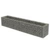 Gabion Raised Bed Galvanized Steel 106.3"x19.7"x19.7" - Silver