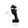 1pc Creative Abstract Character Action Decoration Ornament; Home Decoration Crafts - Black A