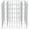 Gabion Raised Bed Galvanized Steel 19.7"x19.7"x19.7" - Silver