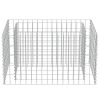 Gabion Raised Bed Galvanized Steel 35.4"x19.7"x19.7" - Silver
