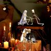 Halloween Skull Skeleton Ghost Bridegroom Bride Couple Human Skeleton Decoration Props - Color 1