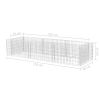 Gabion Raised Bed Steel 106.3"x35.4"x19.7" - Silver