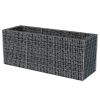Gabion Raised Bed Steel 106.3"x35.4"x39.4" - Silver