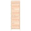 Garden Shed 21.7"x20.5"x68.7" Solid Wood Fir - Brown
