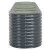 Garden Raised Bed 157.5"x31.5"x31.9" Galvanized Steel Gray - Grey