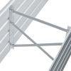 Garden Raised Bed Galvanized Steel 63"x15.7"x17.7" Gray - Grey
