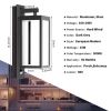 Inowel Motion Sensor Outdoor Wall Light Integrated LED Porch Light with Clear Glass Shade 22529 - Grey