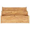 2-Tier Garden Planter 63"x29.5"x33.1" Solid Acacia Wood - Brown