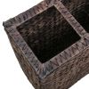 Garden Raised Bed with 4 Pots Water Hyacinth Brown - Brown