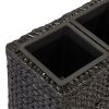 Garden Raised Bed with 4 Pots Water Hyacinth Black - Black