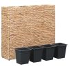 Garden Raised Bed with 4 Pots Water Hyacinth - Brown