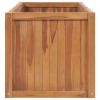 Garden Raised Bed 59.1"x19.7"x19.7" Solid Teak Wood - Brown