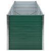 Garden Raised Bed Galvanized Steel 94.5"x31.5"x31.3" Green - Green