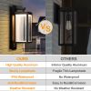 Inowel Motion Sensor Outdoor Wall Light Integrated LED Porch Light with Clear Glass Shade 22529 - Grey