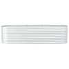 Garden Raised Bed 126"x31.5"x31.9" Galvanized Steel Silver - Silver