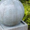 44 inches Outdoor Water Fountain Cement Contemporary Design Water Feature for Garden & Lawn - as Pic
