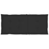 Garden Chair Cushions 6 pcs Black 47.2"x19.7"x1.2" - Black