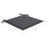 Garden Chair Cushions 4 pcs Anthracite 19.7"x19.7"x1.2" Fabric - Anthracite