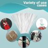 Pack of 2000 Paper Twist Ties 4' Long and 3/16' Wide White Twist Ties for Plastic Trash; Bread Bags Paper Coated Ties Bendable Multi Function Strong W