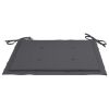 Garden Chair Cushions 4 pcs Anthracite 19.7"x19.7"x1.2" Fabric - Anthracite