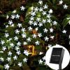 Fairy Blossom Flower Solar Garden String Lights - White