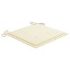 Garden Chair Cushions 4 pcs Beige 19.7"x19.7"x1.2" Fabric - Beige