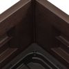 Garden Raised Bed PP Anthracite 16.9"x16.9"x13.8" - Anthracite