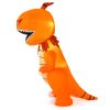 Halloween Festivr Inflatable  With LED Lights Spoof Ghost Yard Decoration - Orange - 8 Ft