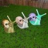 Halloween Skeleton Snail Skull Sculpture Garden Home Decoration Resin Crafts - white