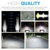 Led Light Bar 2Pcs 6Inch 18W Single Row Offroad Work Light Bar Waterproof 1800LM Flood Beam Driving Fog Lights Led Back up Light for Jeep Truck Boat A