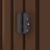 Garden Storage Shed Brown 76.4"x47.6"x71.3" Steel - Brown