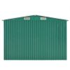 Garden Shed 101.2" x 192.5" x 71.3" Metal Green - Green