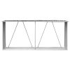 Garden Log Storage Shed Galvanized Steel 129.9"x33.1"x59.8" Anthracite - Anthracite