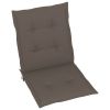 Garden Chair Cushions 4 pcs Taupe 39.4"x19.7"x1.2" - Brown
