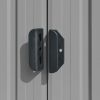 Garden Shed Gray 101.2"x306.7"x71.3" Galvanized steel - Grey