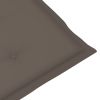 Garden Chair Cushions 2 pcs Taupe 39.4"x19.7"x1.2" - Brown