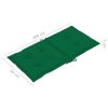 Garden Chair Cushions 2 pcs Green 39.4"x19.7"x2.8" - Green