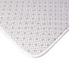 Spring Floral Garden Bath Mat Decor Rug - White