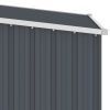 Garden Shed Anthracite 34.3"x38.6"x62.6" Galvanized Steel - Anthracite