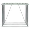 Garden Log Storage Shed Galvanized Steel 64.2"x32.7"x60.6" Green - Green