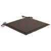 Garden Chair Cushions 2 pcs Taupe 19.7"x19.7"x1.2" - Brown