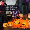 Halloween Festivr Inflatable  With LED Lights Spoof Ghost Yard Decoration - Orange - 7.5 Feet
