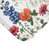 Spring Floral Garden Bath Mat Decor Rug - White