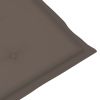 Garden Chair Cushions 4 pcs Taupe 39.4"x19.7"x1.2" - Brown