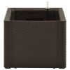 Garden Raised Bed with Self Watering System Mocha 39.4"x16.9"x13" - Brown