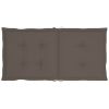 Garden Chair Cushions 4 pcs Taupe 39.4"x19.7"x1.2" - Brown
