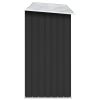 Garden Log Storage Shed Galvanized Steel 129.9"x33.1"x59.8" Anthracite - Anthracite