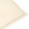 Garden Chair Cushions 2 pcs Cream 39.4"x19.7"x1.2" - Cream