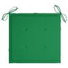 Garden Chair Cushions 6 pcs Green 19.7"x19.7"x1.2" Fabric - Green