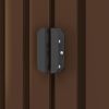 Garden Storage Shed Brown 80.3"x52"x73.2" Steel - Brown